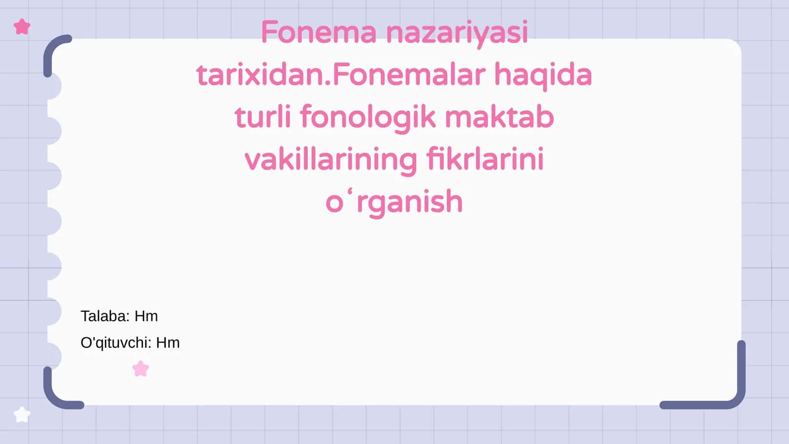 Fonema nazariyasi tarixidan