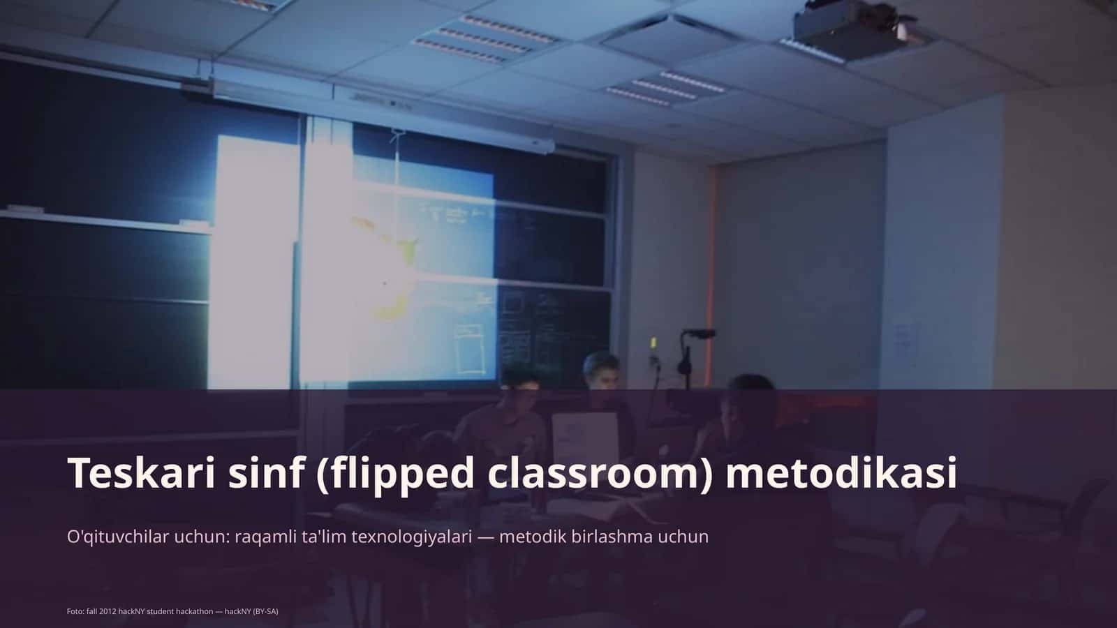 Teskari sinf (flipped classroom) metodikasi