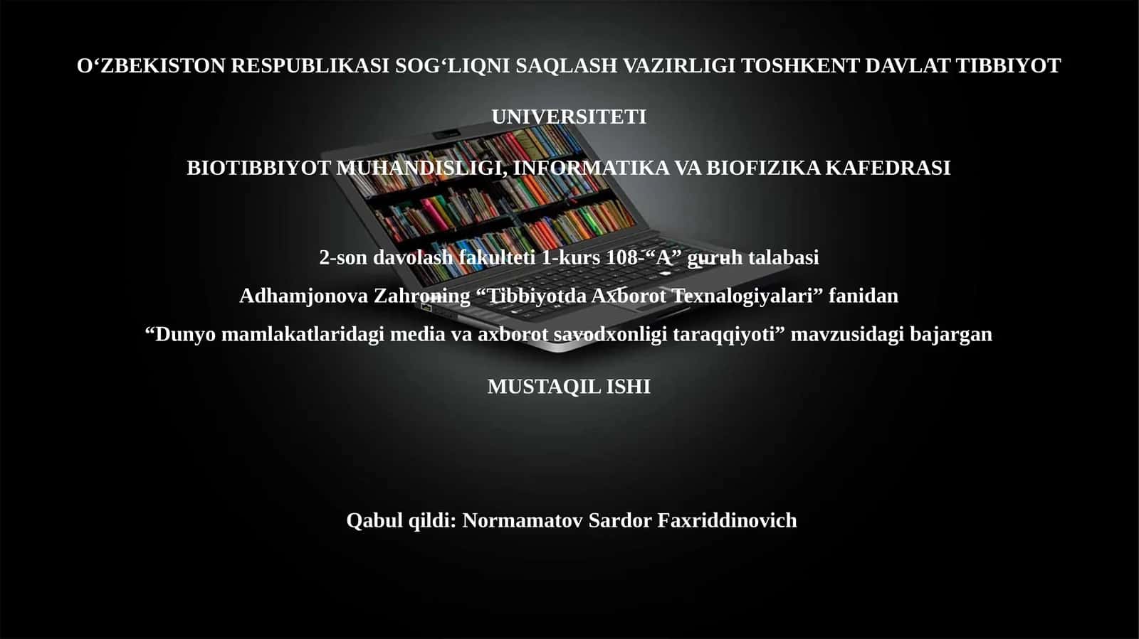 Dunyo mamlakatlaridagi media va axborot savodxonligi taraqqiyoti