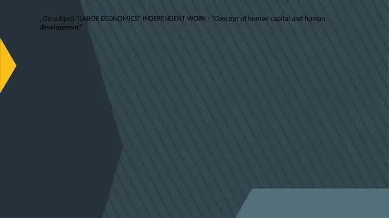 Exploring Human Capital and Human Development