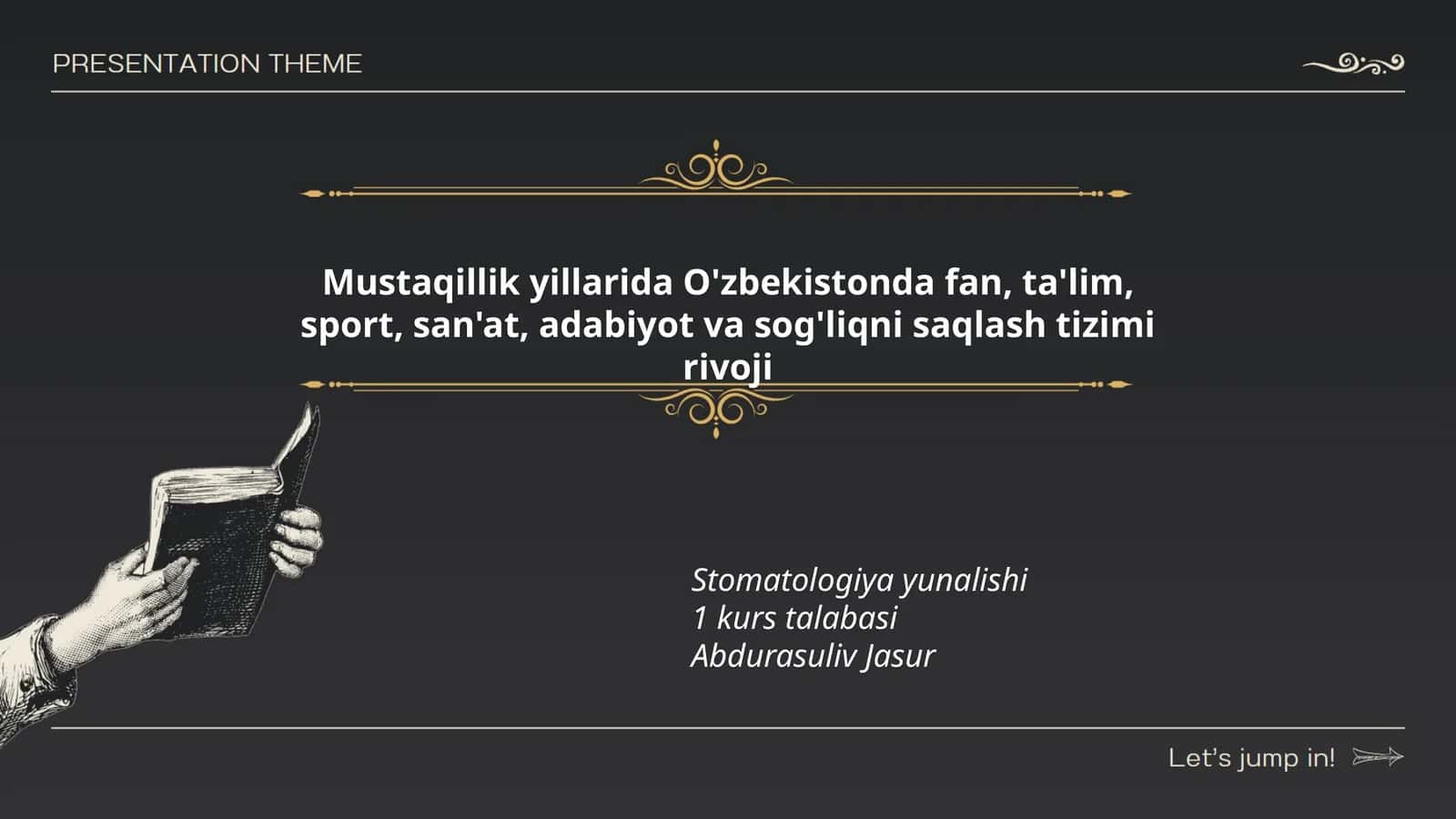 Stomatologiya yunalishi
