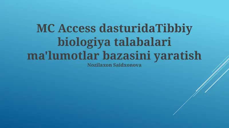 MC Access dasturi