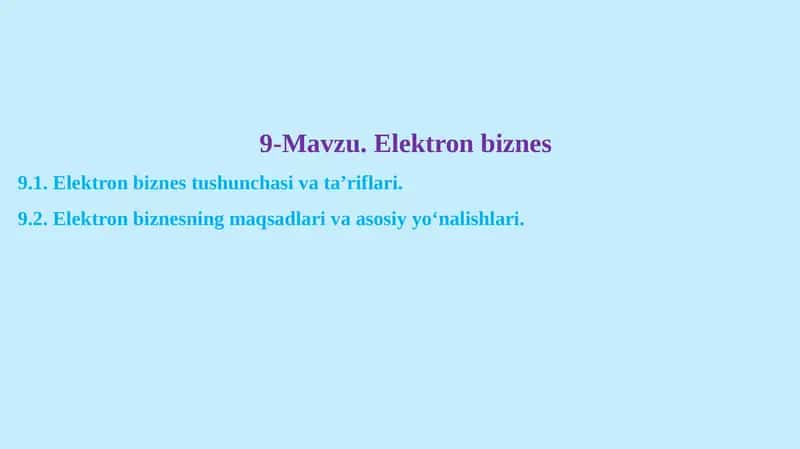 Elektron tijorat