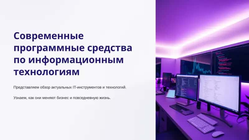 Современные программные средства по информационным технологиям