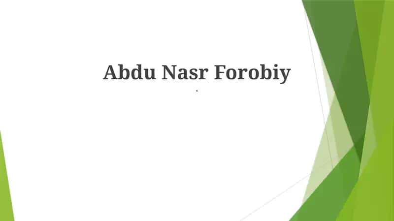 Al-Fārābīning falsafasi