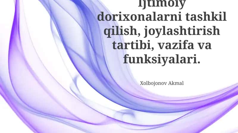 Ijtimoiy Institutlarning Tashkiloti