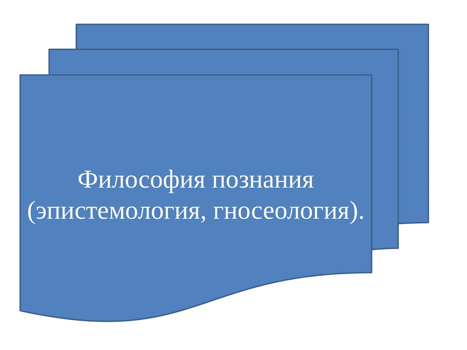 Философия познания (эпистемология, гносеология)