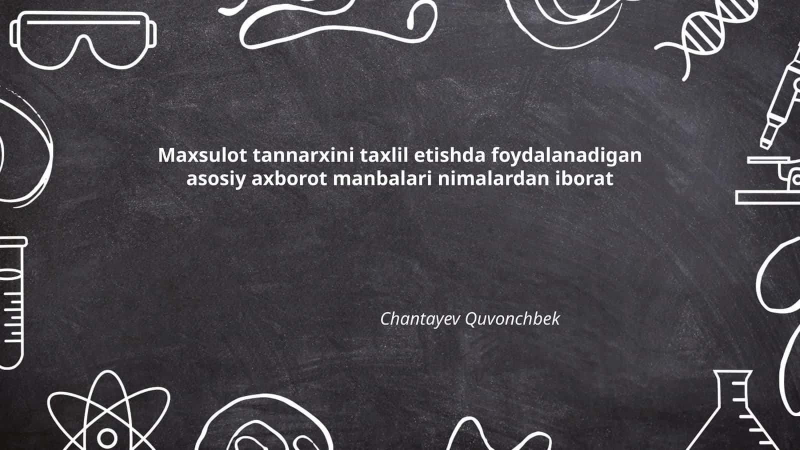 Bozor tadqiqotlari hisobotlari