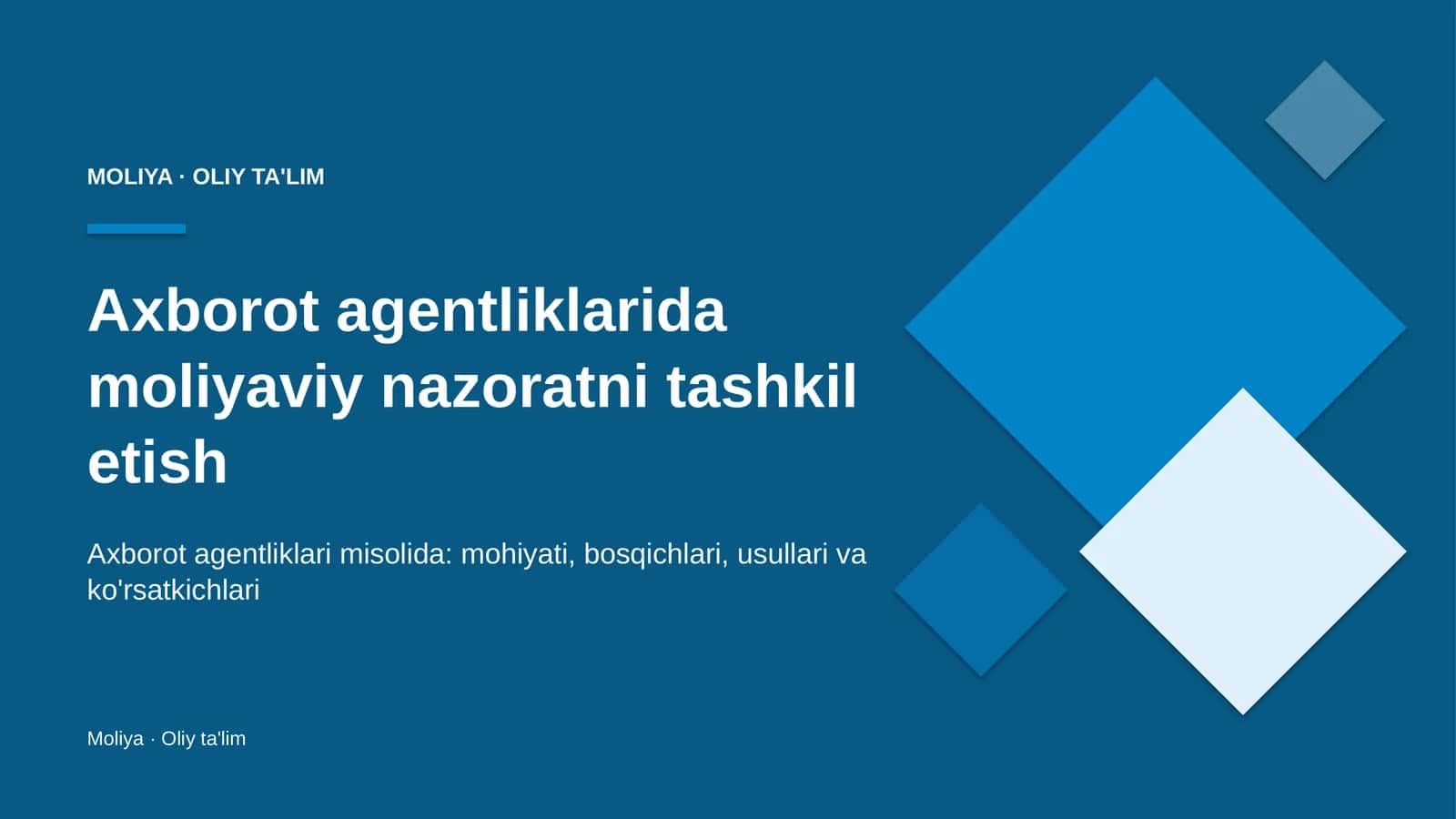 axborot agentliklarida moliyaviy nazoratni tashkil etish 3756