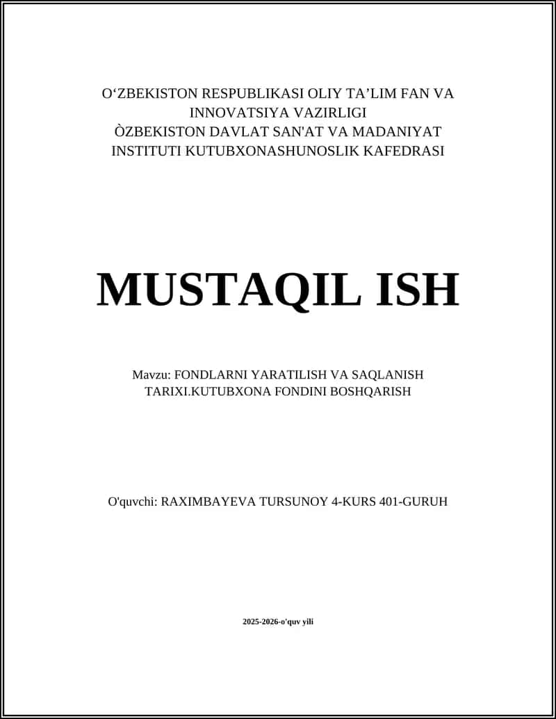 Fondlarning paydo bo‘lishi va tarixiy rivojlanishi
