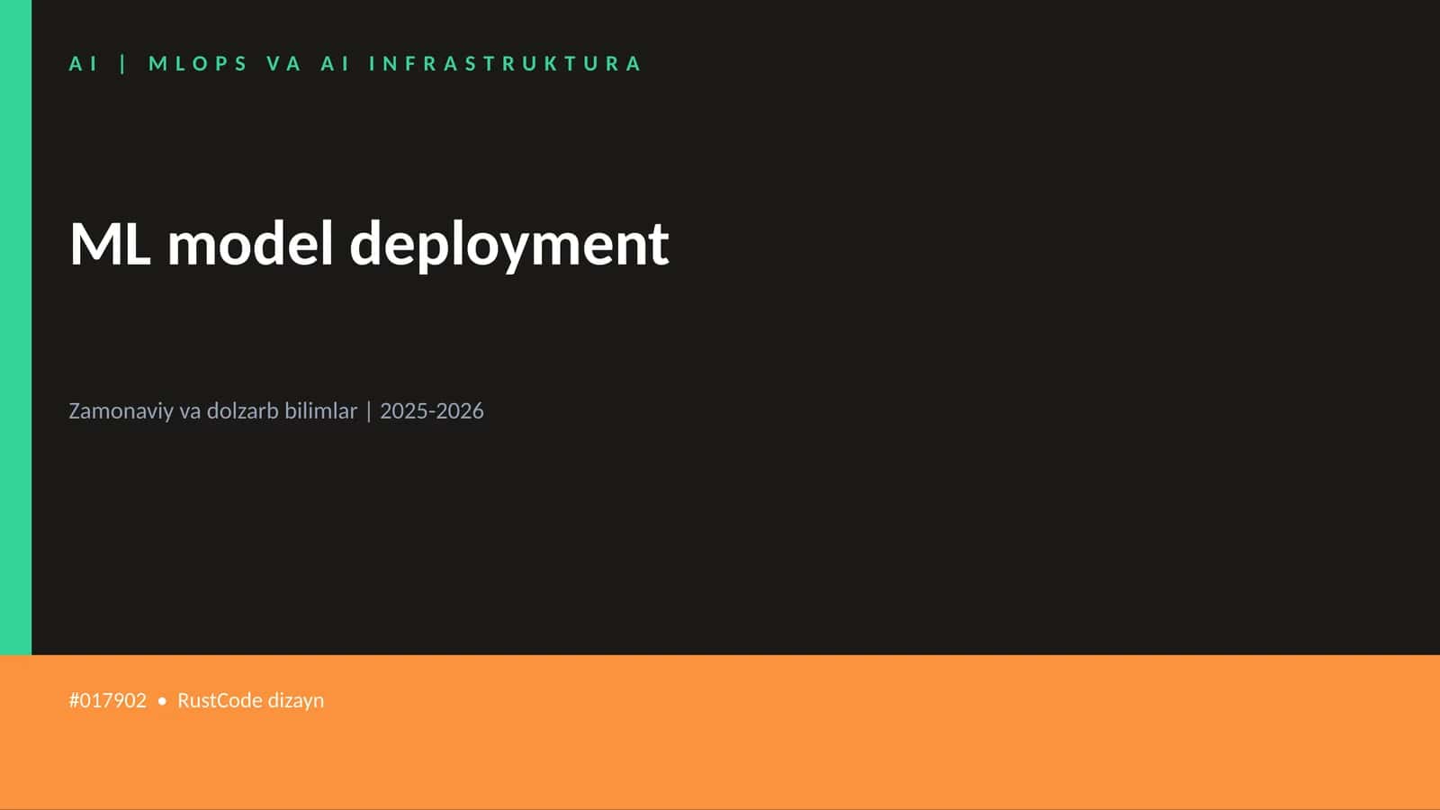 MLOPS VA AI INFRASTRUKTURA