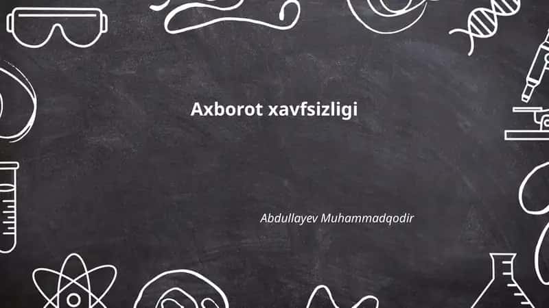Axborot xavfsizligi