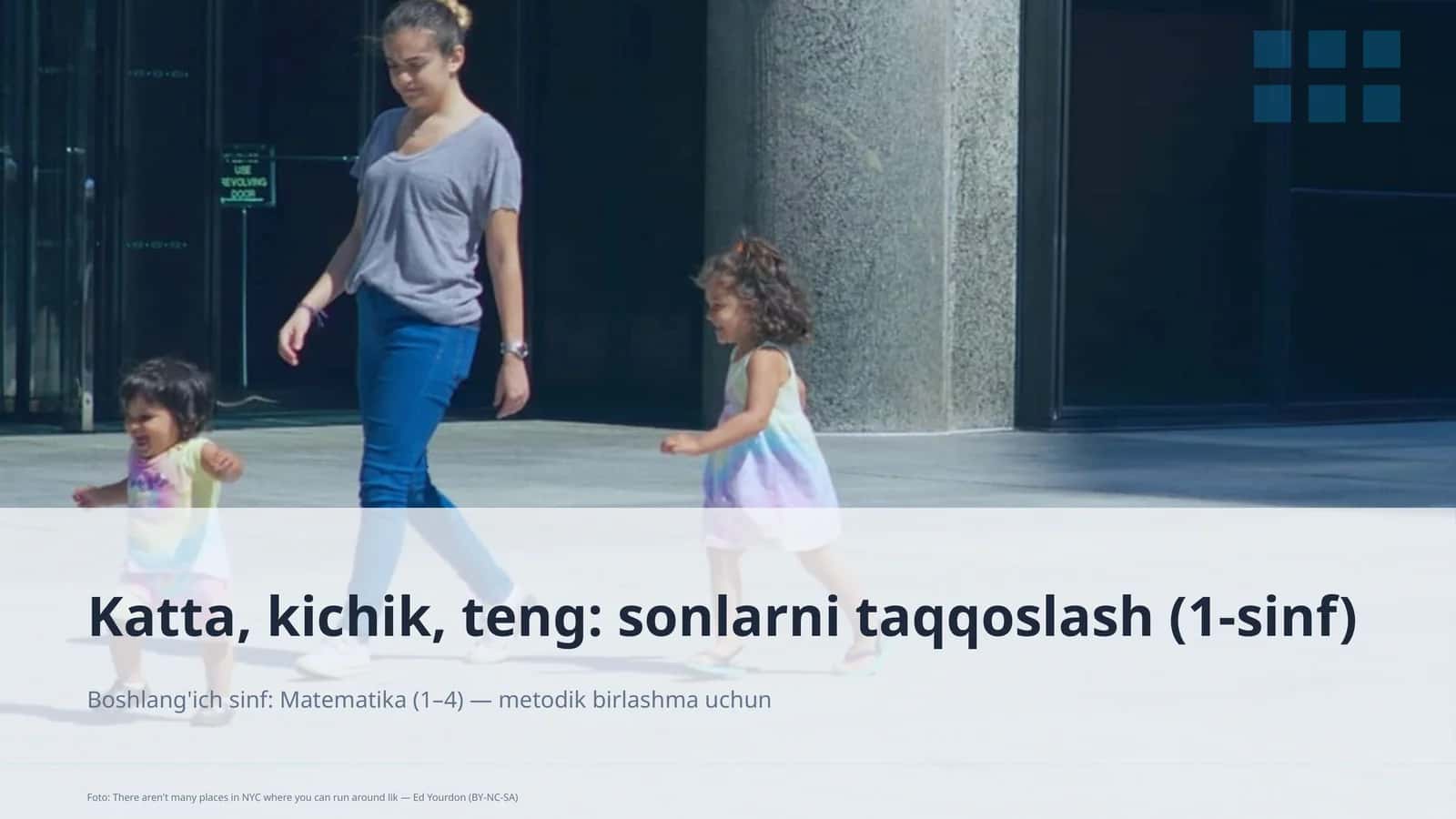 Katta, kichik, teng: sonlarni taqqoslash (1-sinf)
