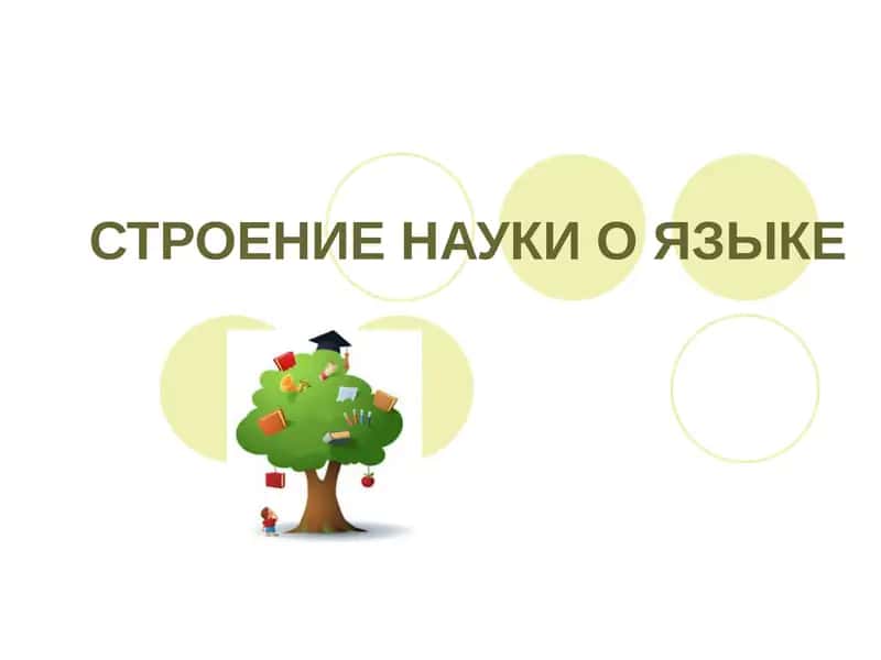 СТРОЕНИЕ НАУКИ О ЯЗЫКЕ