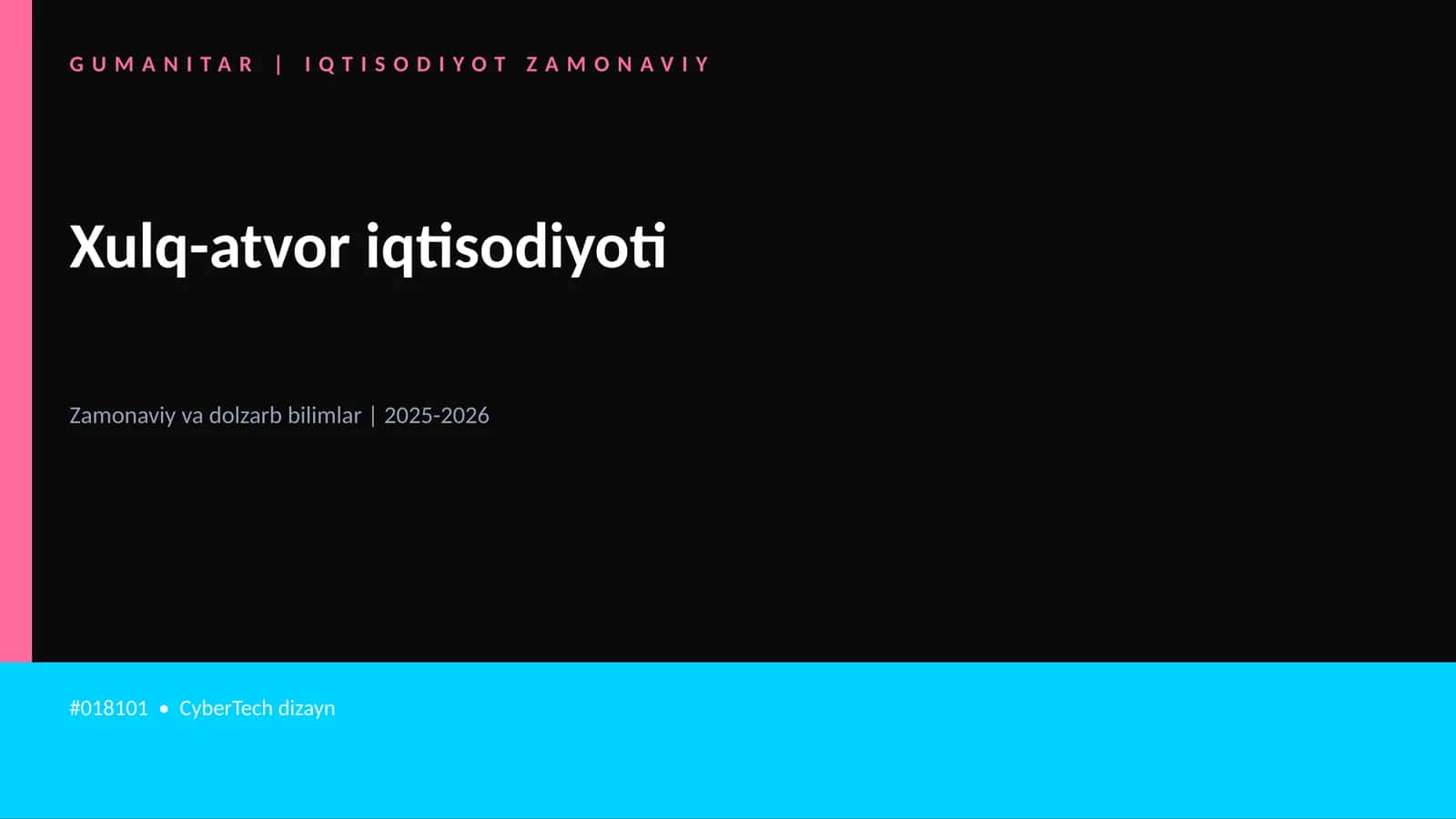 Xulq-atvor iqtisodiyoti