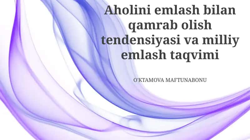 Aholini emlash bilan qamrab olish tendensiyasi va milliy emlash taqvimi