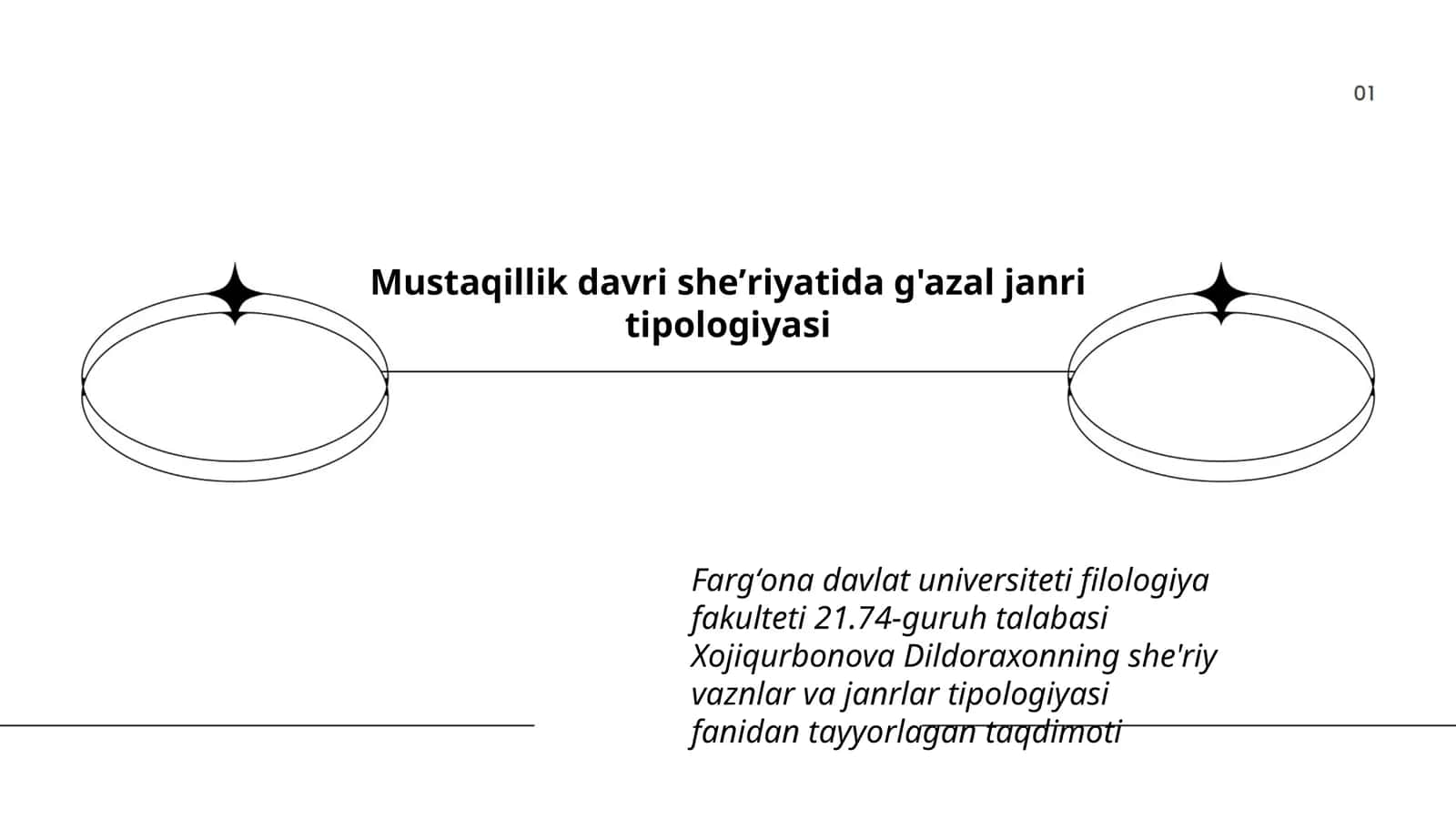 Mustaqillik davri sheʼriyatida g'azal janri tipologiyasi