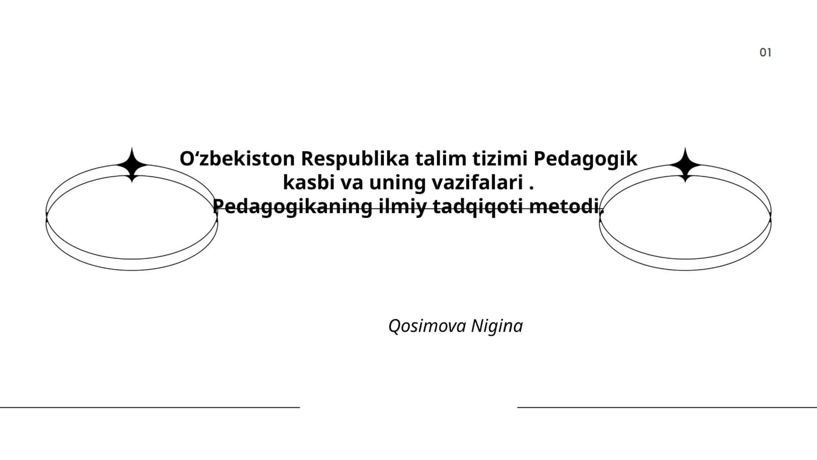 Oʻzbekiston Respublika talim tizimi Pedagogik kasbi va uning vazifalari