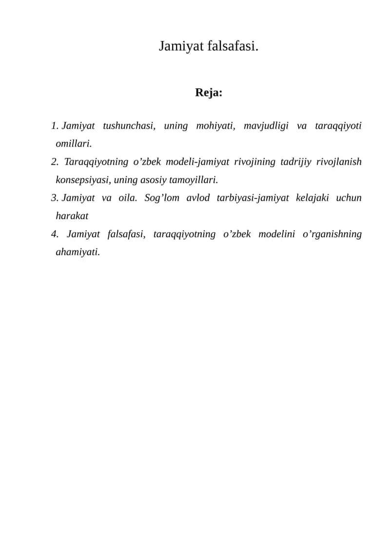 Jamiyat falsafasi