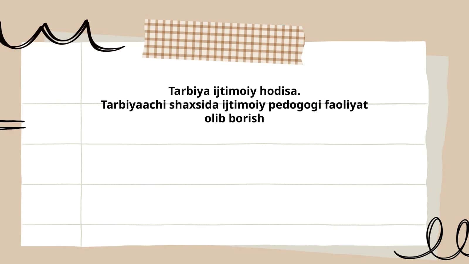Tarbiya ijtimoiy hodisa