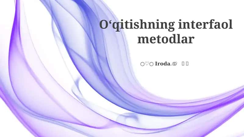 O'yin asosidagi o'qitish