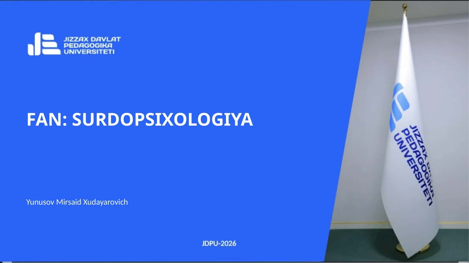 SURDOPSIXOLOGIYA