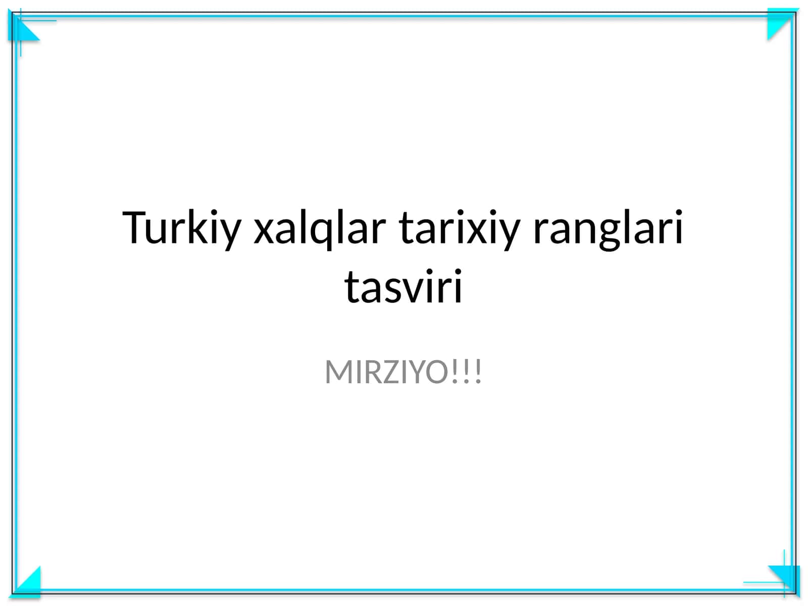 Turkiy xalqlar tarixiy ranglari tasviri
