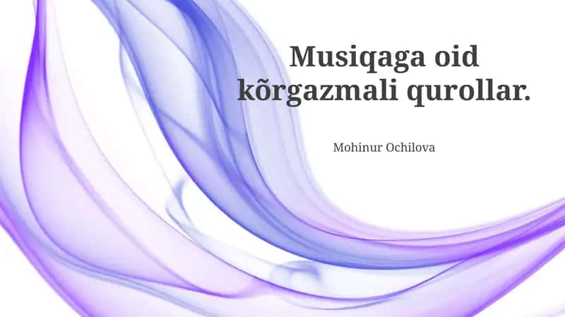 Ommmaviy Qirgʻin Qurollari Sifatida Musiqa Asboblari