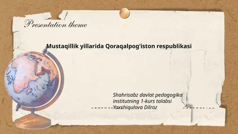 Mustaqillik Yillarida Qoraqalpogʻiston Respublikasi
