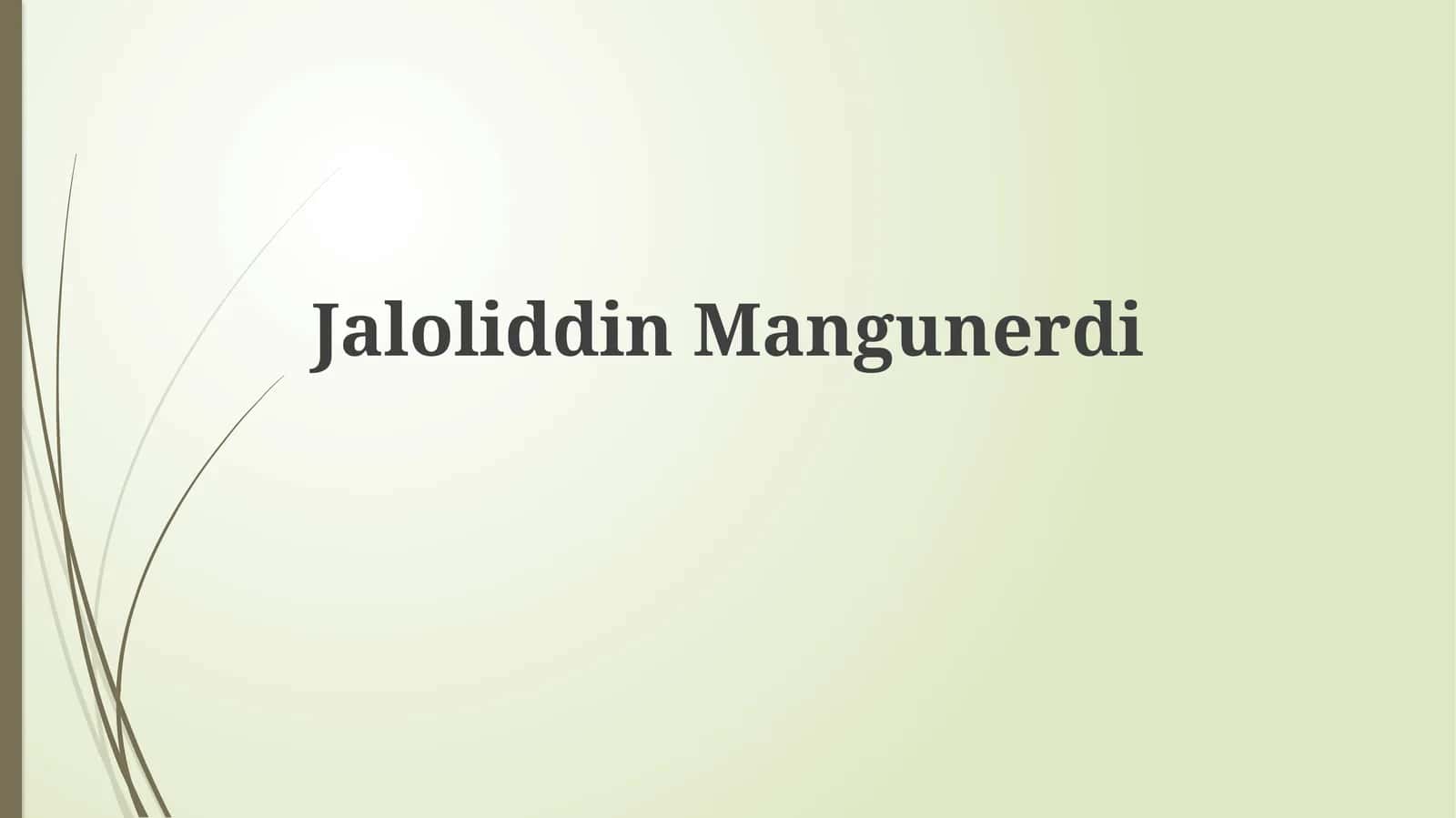 Jaloliddin Manguberdi