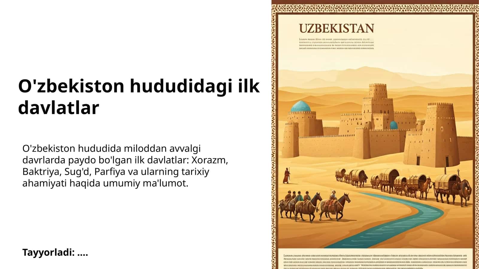 Qadimgi Xorazm davlati: Tashkil topishi va rivojlanishi