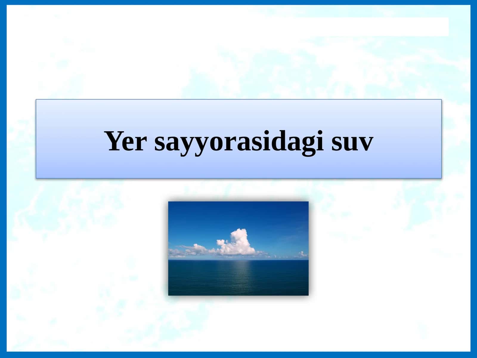 Yersayyorasidagisuv