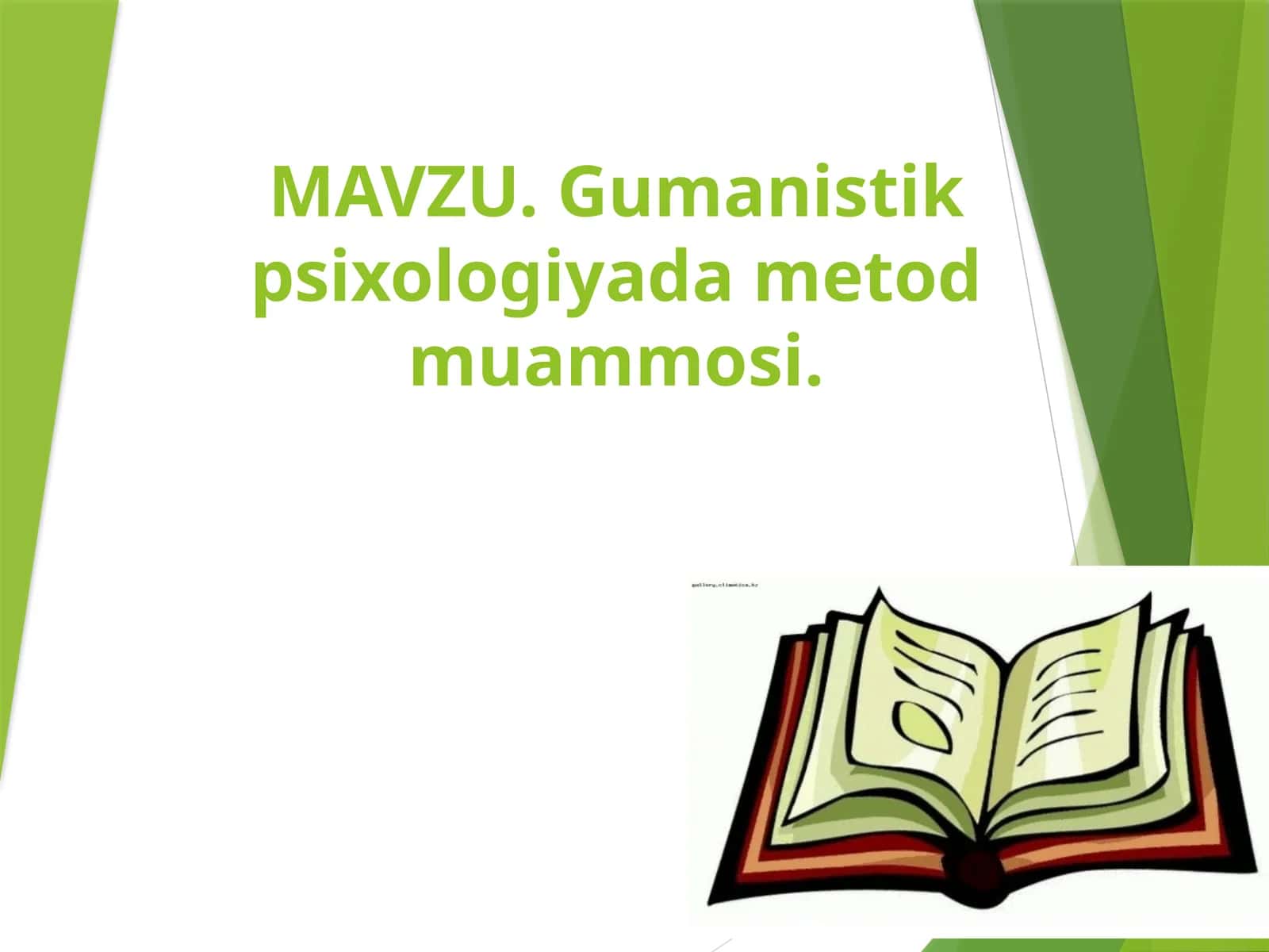 Gumanistik psixologiyada metod muammosi
