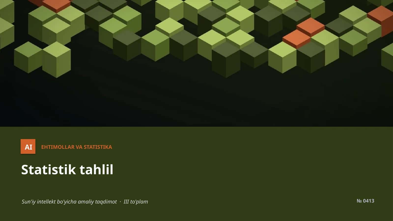 EHTIMOLLAR VA STATISTIKA