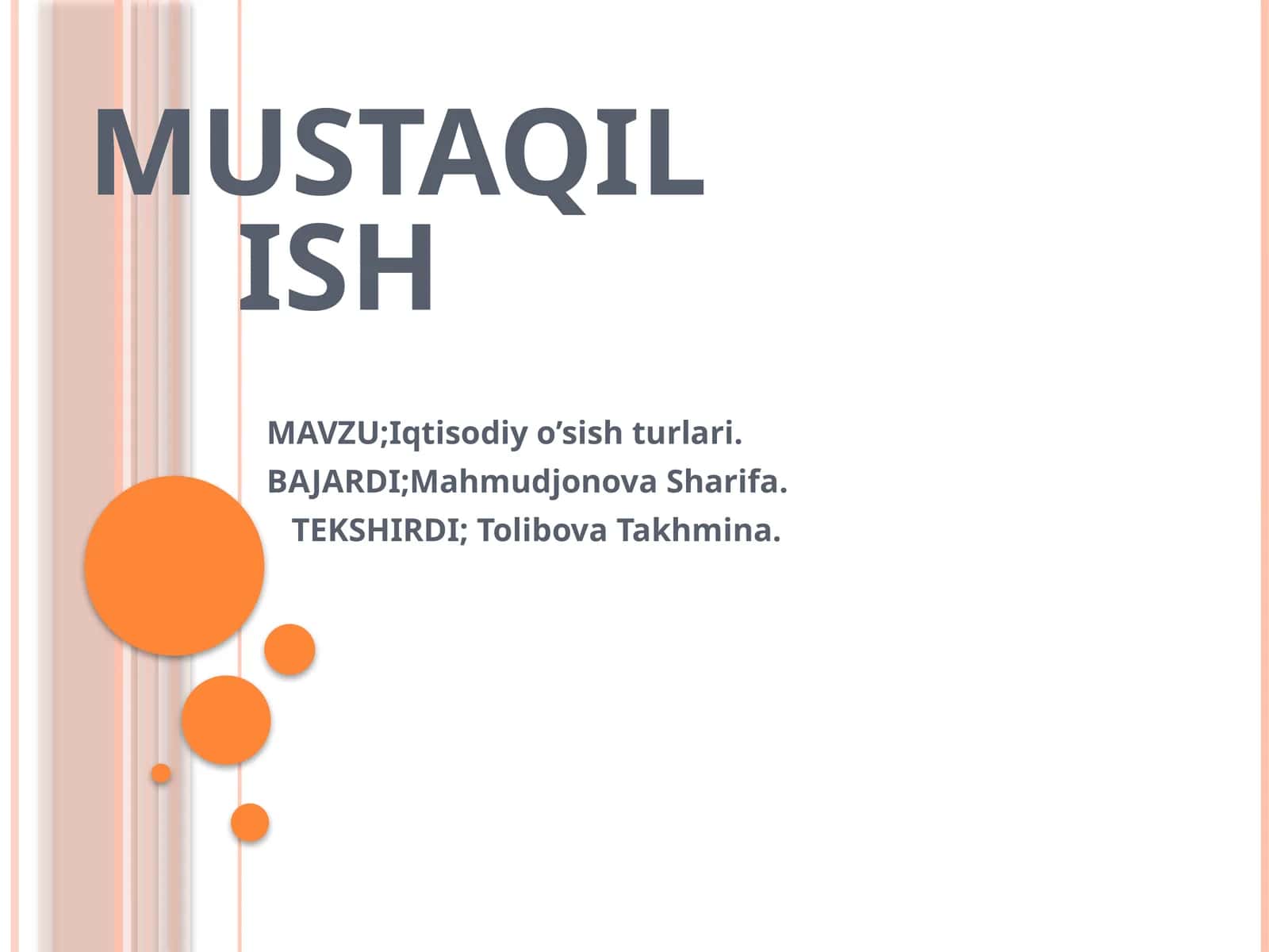 Iqtisodiy o’sish turlari