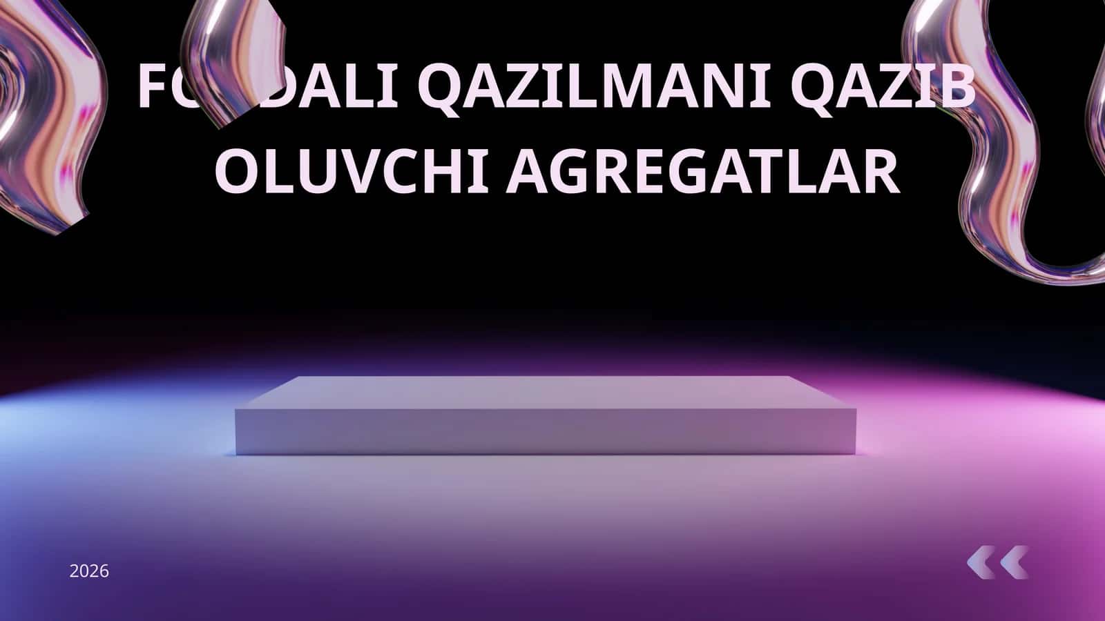 FOYDALI QAZILMANI QAZIB OLUVCHI AGREGATLAR