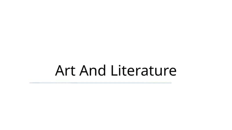 The Interplay of Art and Literature