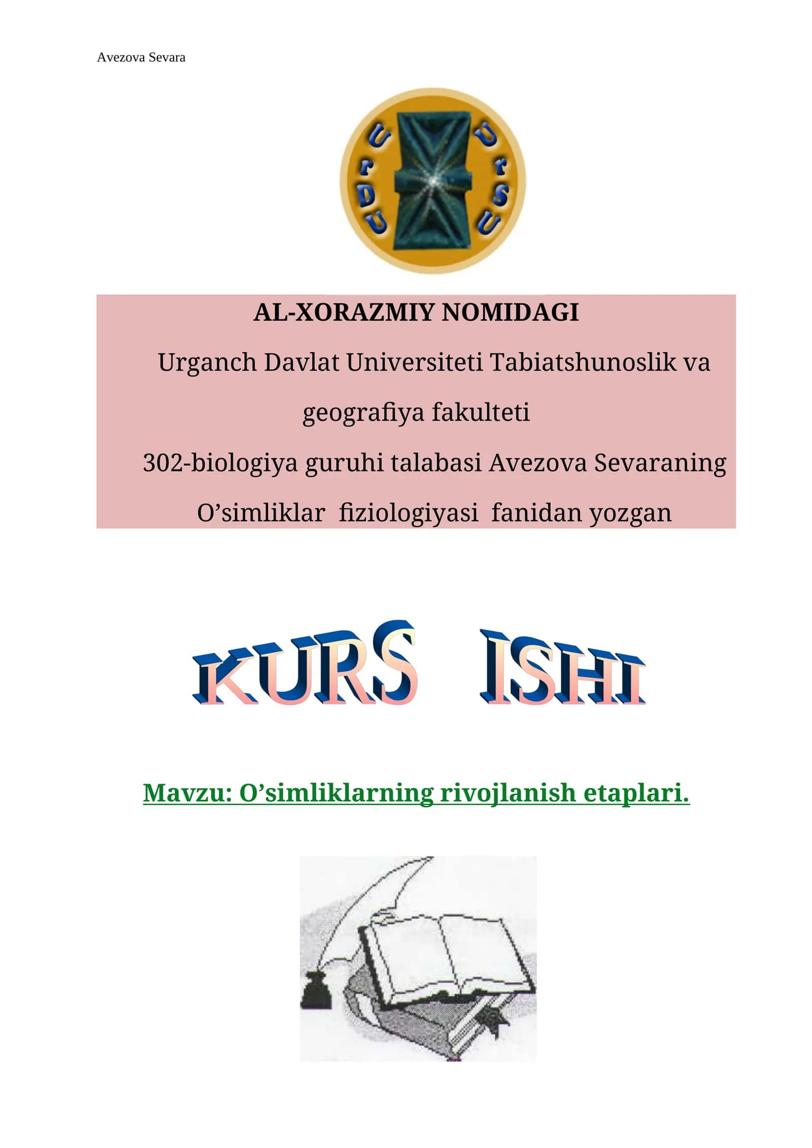 O’simliklar fiziologiyasi