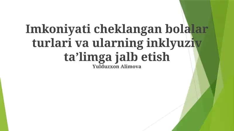 Inklyuziv Ta'lim Strategiyalari