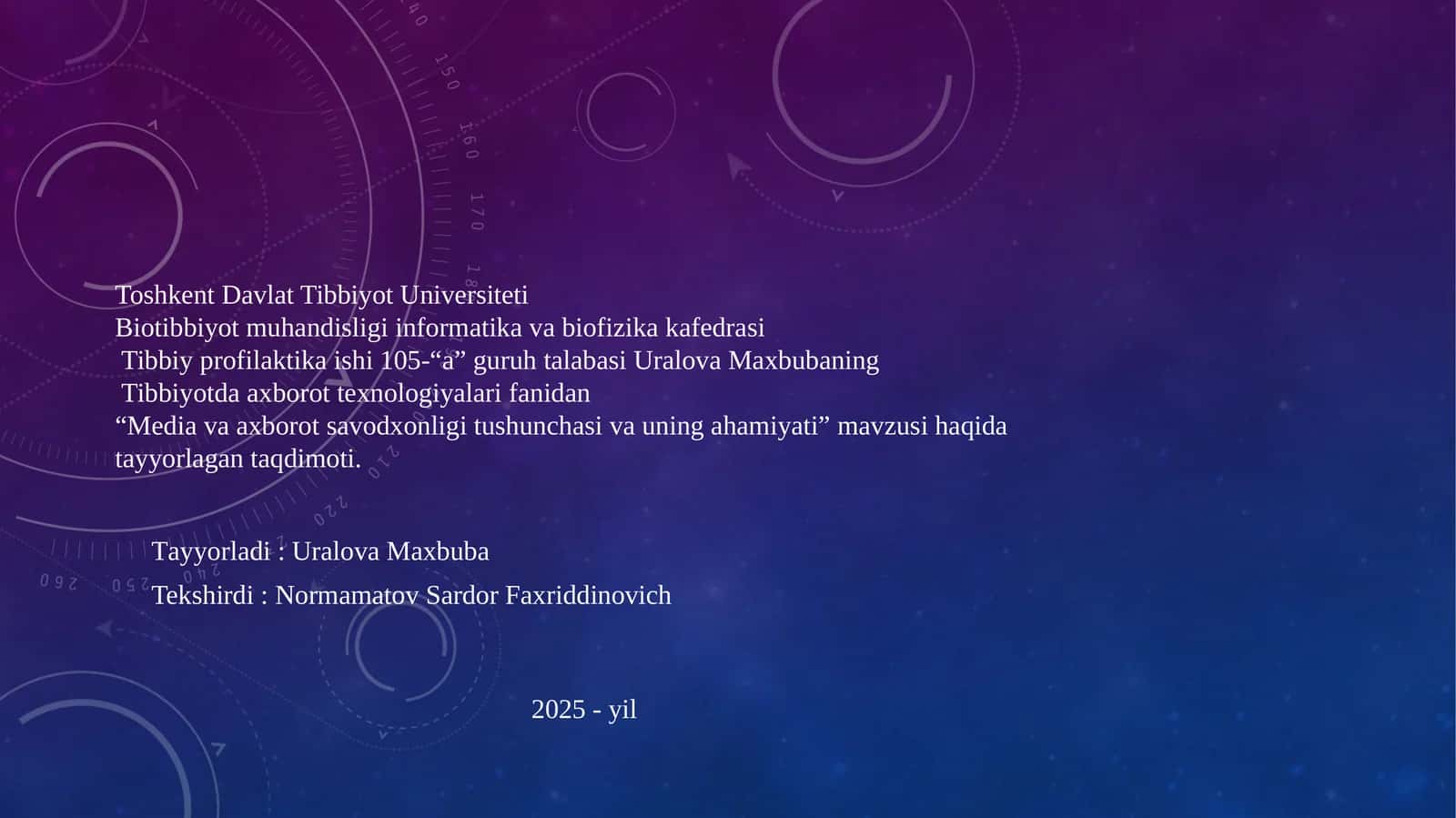 Media va axborot savodxonligi tushunchasi va uning ahamiyati