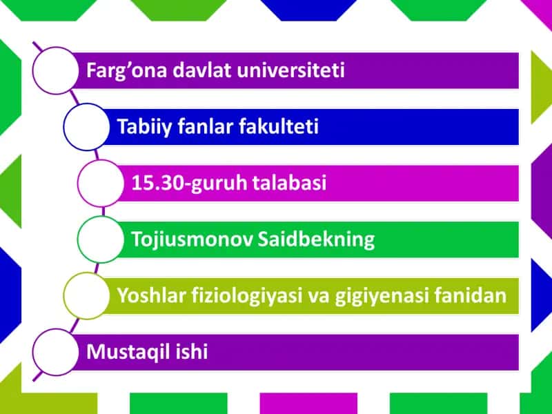 O’sish va rivojlanishining umumiy qonunlari.Akseleratsiya
