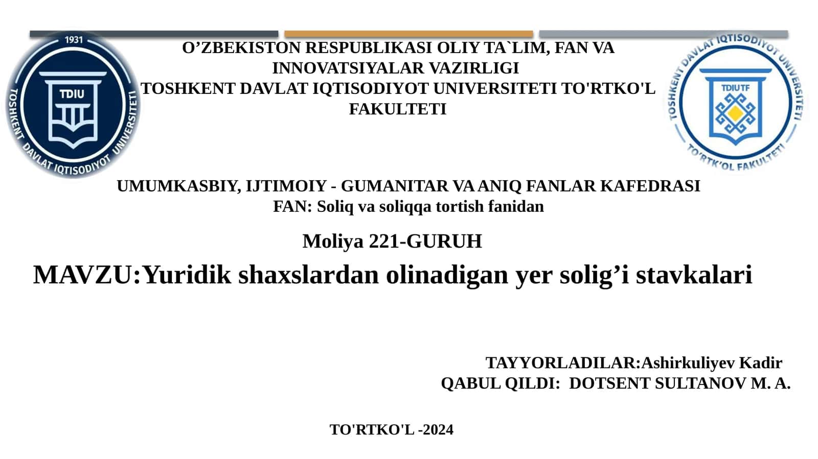 Yer solig’i stavkasi
