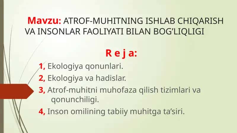 Ekologiyaqonunlari