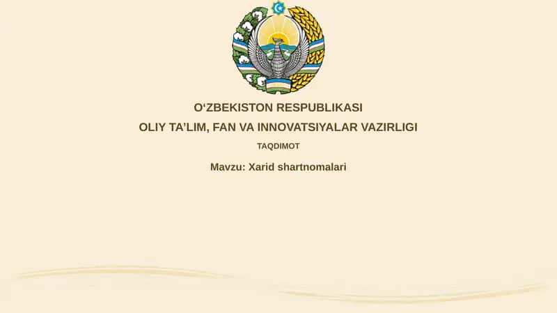 Xaridshartnomalari