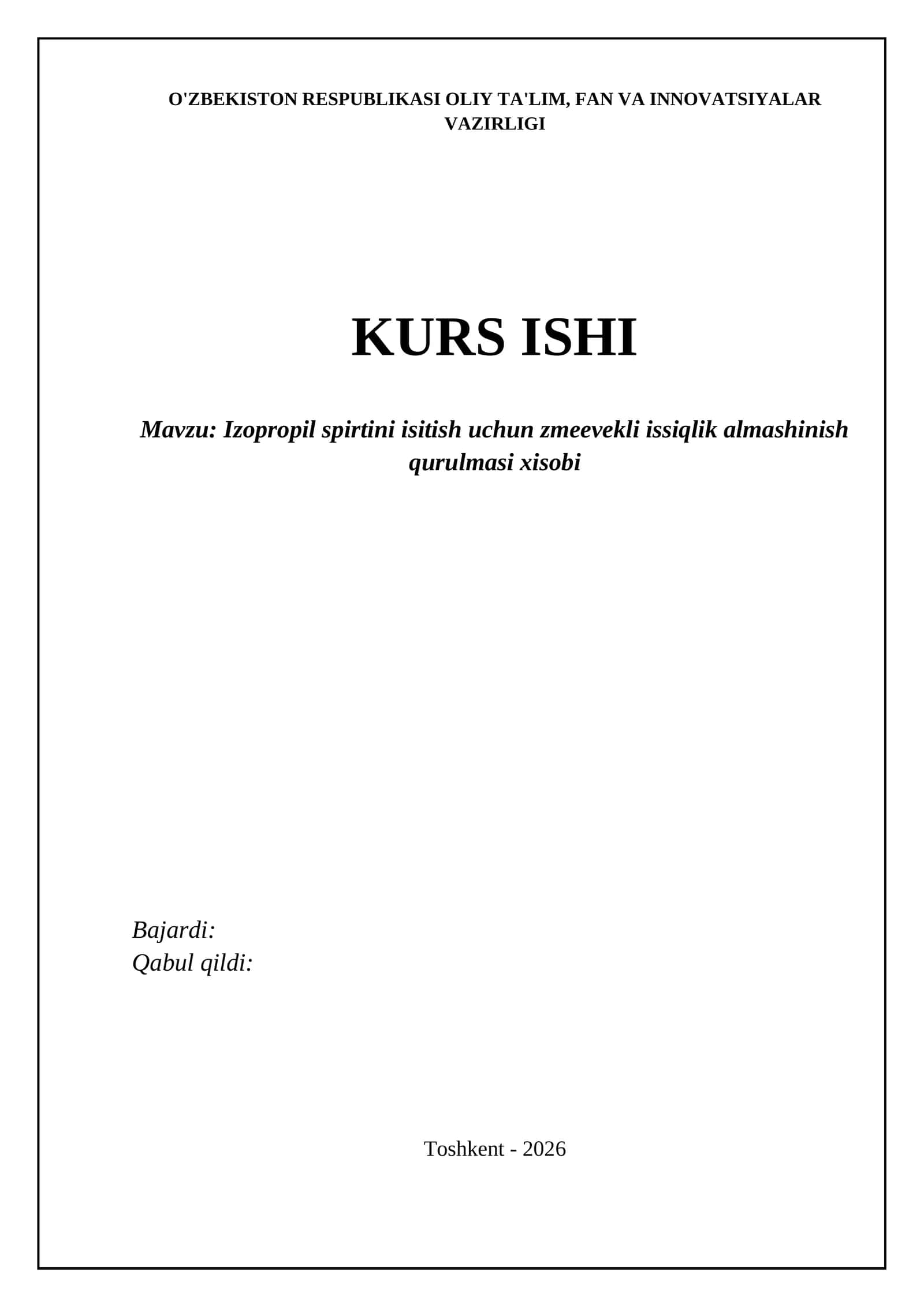 Izopropil spirti turli sanoatlar uchun issiqlash qurilmasi