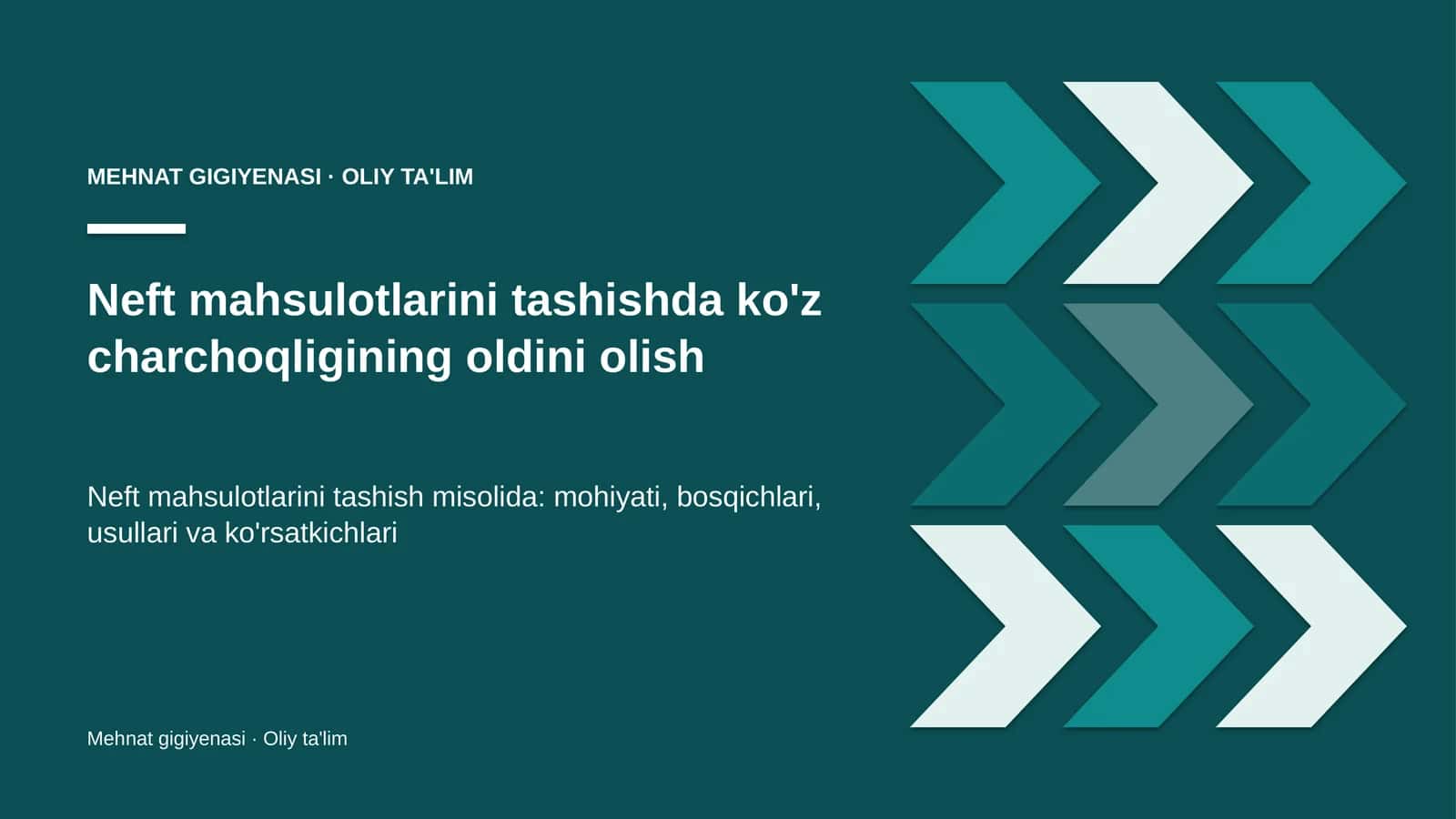 neft mahsulotlarini tashishda ko'z charchoqligining oldini olish 9284
