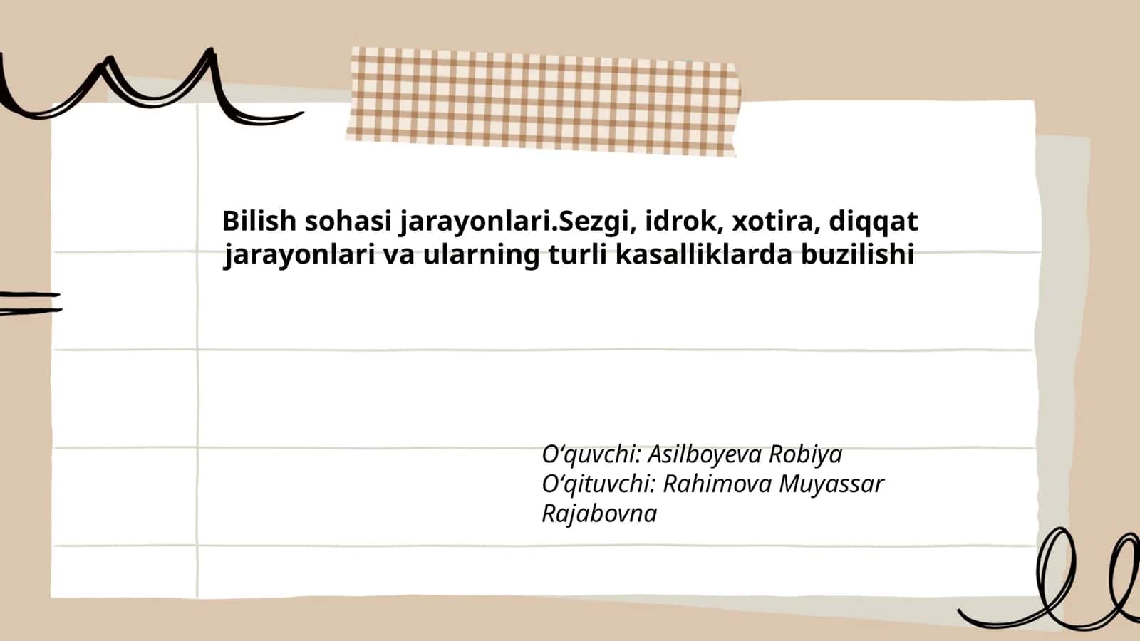Bilish sohasi jarayonlari