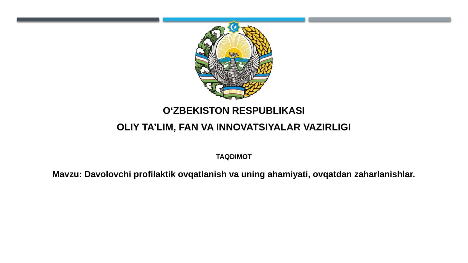 Terapevtik va profilaktik ovqatlanish