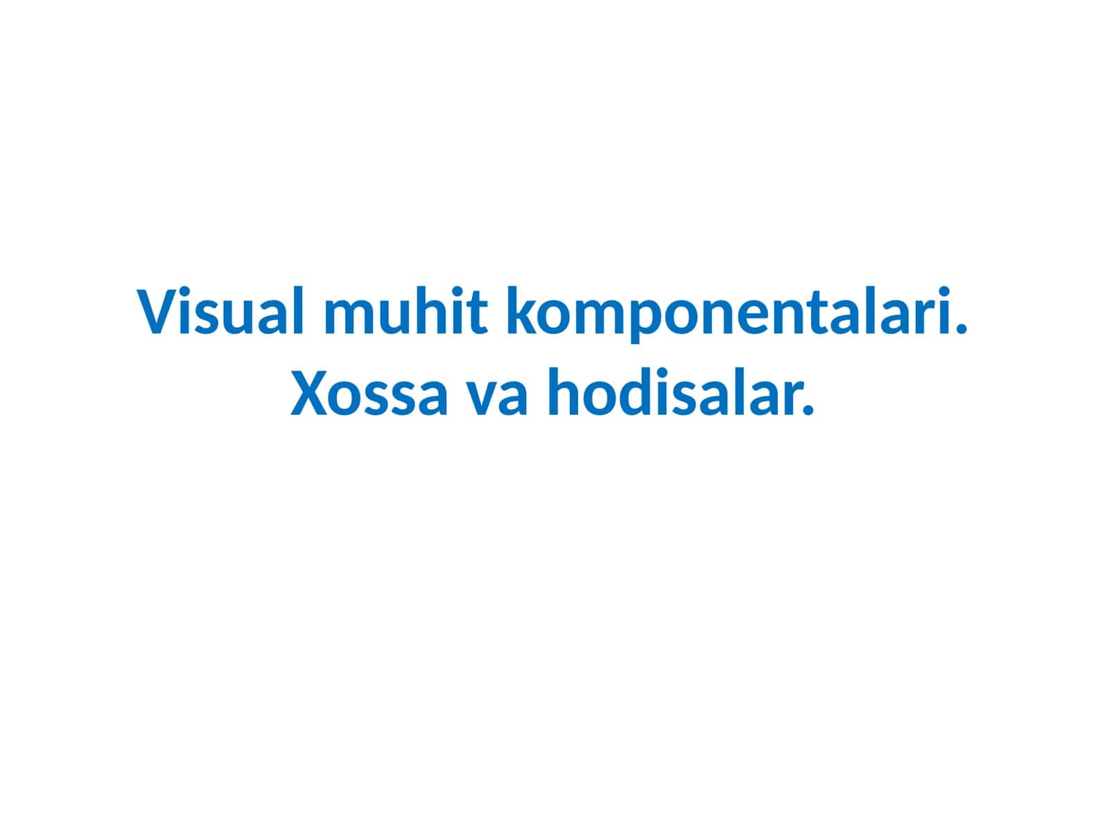 Komponentalar
