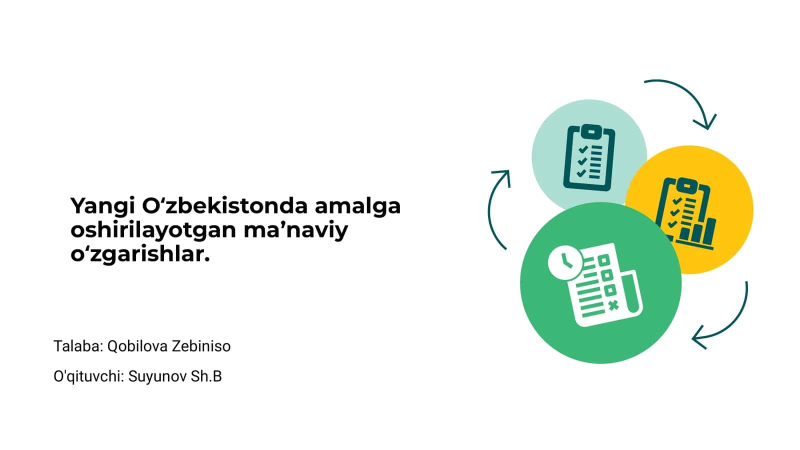 Yangi O‘zbekistonda amalga oshirilayotgan ma’naviy o‘zgarishlar